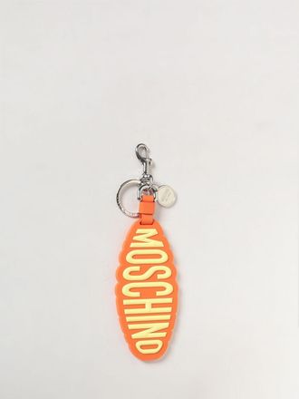 Moschino Portachiavi Moschino Couture in ottone e gomma con logo