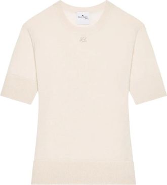 Courr&egrave;ges T-shirt con logo - Toni neutri
