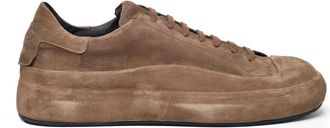 Ernesto Dolani Brown Suede Lace-Up Sneakers