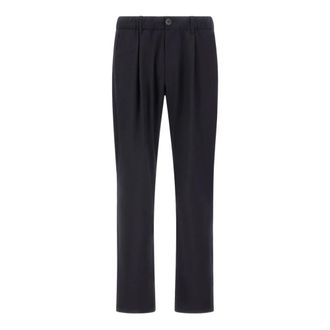Herno Straight Trousers - male - Herno - Straight Trousers - Blue - L - Trousers