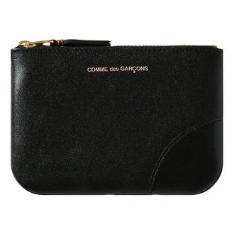 Comme Des Gar&ccedil;ons FW25 Classic Leather Zip Pouch Black SA8100