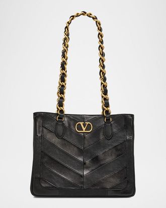 Valentino Garavani Laseine Small Nappa Leather Shopping Bag