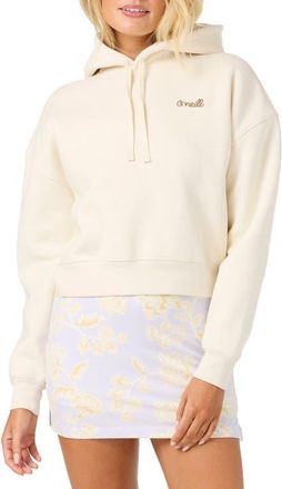 O'Neill Arden Crop Hoodie in Tofu at Nordstrom, Size Xx-Large