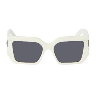 Off-white OERI148DOVER0107 Square Full Rim Sunglasses - White