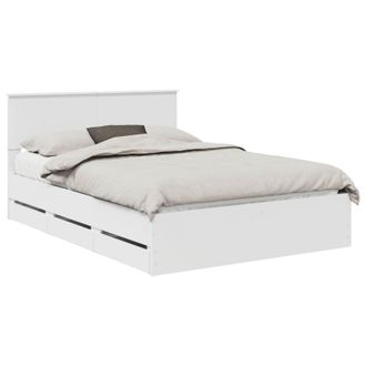vidaXL Estructura De Cama Con Caj&oacute;n 140 X 190 Cm Madera Ingenieril Vidaxl