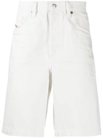 Diesel knee-length denim shorts - men - Cotton - 28 - White