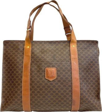 Celine Brown Pvc Shoulder Bag Tote Bag (Pre-Owned)