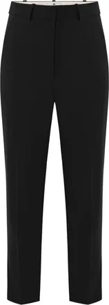 Elisabetta Franchi Broeken, Dames, Zwart, 2Xl, Lichtgewicht Cr&ecirc;pe Stof Broek