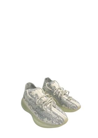 adidas Grey & White Stretch-Knit Boost 350 Sneakers Size 41.5