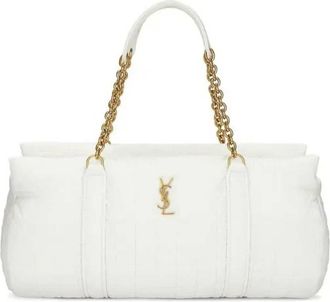 Saint Laurent Milky White Gloria Travel Bag