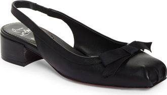 Christian Louboutin Mamaflirt Slingback Pump in Black at Nordstrom, Size 9Us