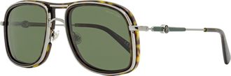 Moncler Mens Kontour Polarized Sunglasses ML0223 52R Ruthenium/Havana 56mm