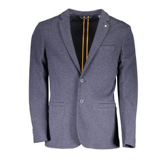 GANT Jassen, Heren, Blauw, S, Klassieke Blauwe Herenjas Met Knoopsluiting