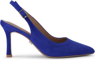 Carvela Womens Suede Corletta Sling Court Heels - Blue - Size UK 8
