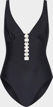 Milly Golden Accent One-Piece Swimsuit