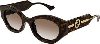 Gucci Authentieke Stijlvolle Brillen- Premium Kwaliteit! - Dames - Zonnebrillen - Bruin - 52 MM - Accessoires