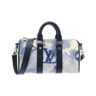 Louis Vuitton Pre-owned Boston tas - Dames - Pre-owned - Blauw - Maat: ONE Size