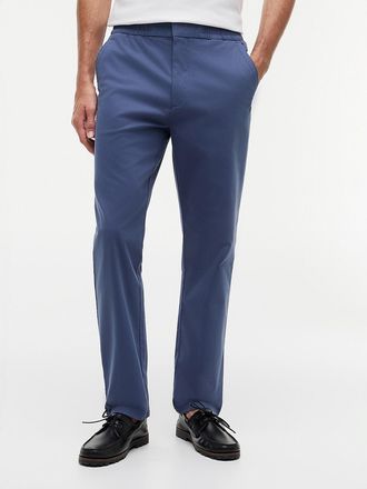 Tommy Hilfiger Mens Elastic-Waist Dobby Pant - Blue - XXL