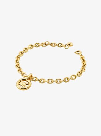 Michael Kors Logo Charm Chain-Link Bracelet