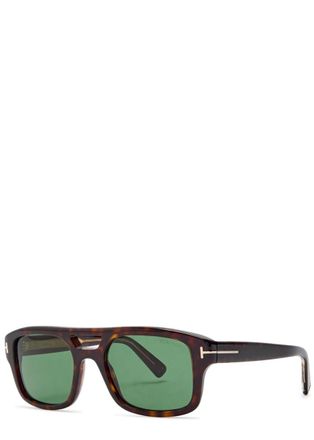 Tom Ford Icon Aviator-style Sunglasses - Brown Havana - One Size