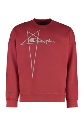 Rick Owens Red Crew Neck Sweatshirts