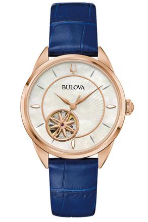 Bulova Sutton Dames Blauwe Horloge 97L180