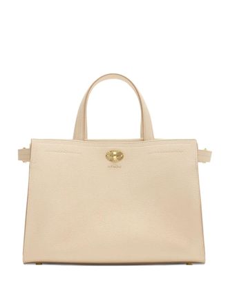 Burberry small Cotswolds tote bag - women - Polyester/Calf Leather/Cotton - OS - Neutrals