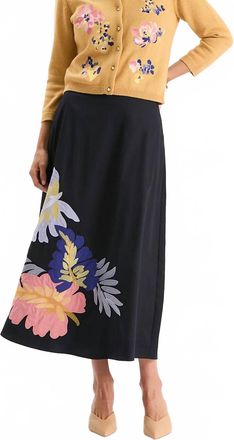 Tyler B&ouml;e Womens Valentina Applique Skirt In Black