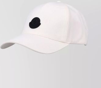 Moncler brimmed cap with curved brim
