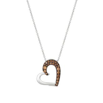Le Vian Ladies Chocolate Diamonds Fashion Pendant in 14k Vanilla Gold