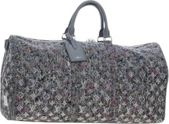 Louis Vuitton Pre-owned Boston Bag - Dames - Vintage Weekendtas - Grijs - ONE Size - Vintage
