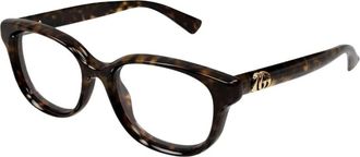 Gucci Rechthoekig optisch montuur - Dames - Brillen - Bruin - 54 MM - Accessoires