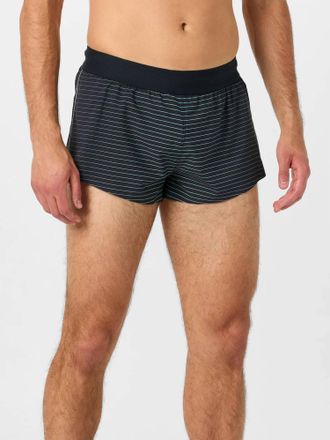 Rabbit Mens Sunset Splitz 2 Running Shorts In Opal Lines/black Print
