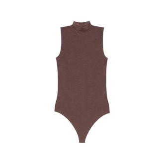 Wolford String Bodysuit - Dames - Bodies - Bruin - L - Katoen - Tops