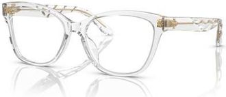 Tory Burch 53mm Rectangle optical glasses in Transparent at Nordstrom