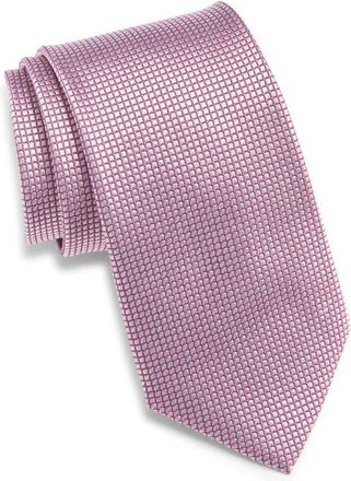 Nordstrom Solid Silk Tie in Light Pink at Nordstrom