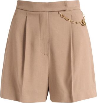 Elisabetta Franchi Short Argilla - Dames - Korte Broeken - Bruin - M - Korte Broeken