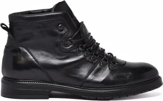 Kebo Black Leather Pedula Boots