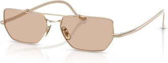 Oliver Peoples Edition 7 Zonnebril - unisex - Accessoires - Geel - Maat: 55 MM