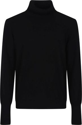 Ballantyne Wollen Hoge Hals Pullover Trui - Heren - Coltruien - Zwart - M - Wol - Truien & Vesten