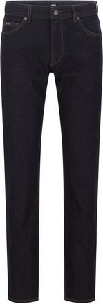 HUGO BOSS Heren Maine3 Leren Badge Slim Jeans (Donkere marine)