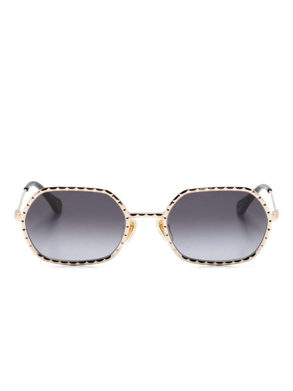 サングラス CHLOE Woman Sunglasses Gold CH0184S 001 SchaferandweinerShops Germany - Gold Sunglasses Chloé - ed
