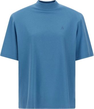 The Attico Dames, Tops, Blauw, Maat: XS Katoen