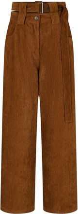 STUDIO TOMBOY corduroy press-creased trousers - Brown