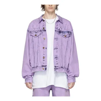 Drew House Ssense Exclusive Secret Trucker Denim Jacket Purple DR-SS22-241