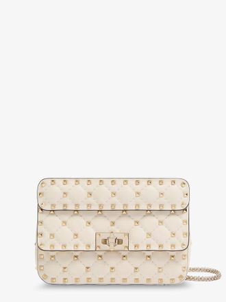 Valentino Garavani Borsa a tracolla Rockstud Spike in pelle con iconiche borchie all-over - VALENTINO GARAVANI - gender_Woman