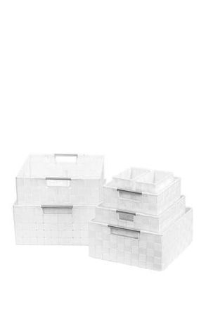 Sorbus White Weave 7-Piece Basket Set at Nordstrom Rack