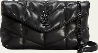 Saint Laurent Loulou Toy YSL Puffer Leather Crossbody Bag