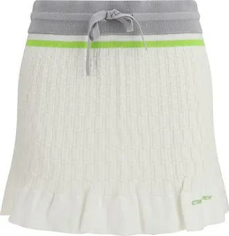 Casablanca White Cotton Mini Womens Skirt