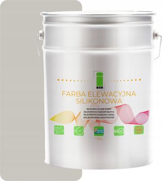OEM Pintura De Silicona Para Fachadas, Gris C&aacute;lido, Tono Gris 10l